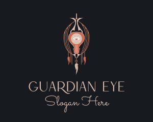 Native Macrame Eye  logo design