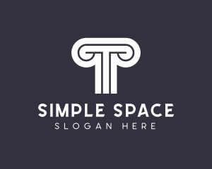 Simple Minimalist Letter T logo design