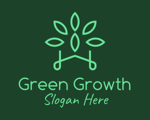 Gardening Green Plant logo design