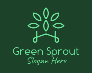 Gardening Green Plant logo design