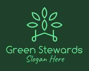 Gardening Green Plant logo design