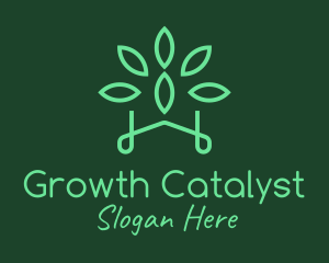 Gardening Green Plant logo design