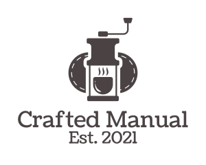 Manual Coffee Grinder logo design