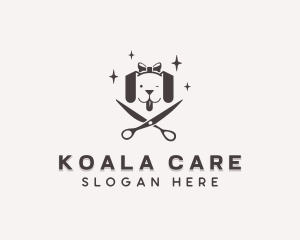 Dog Scissor Pet Care logo design