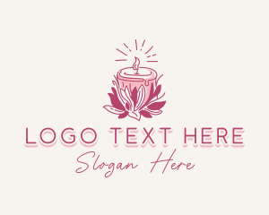 Candle Light Floral logo design