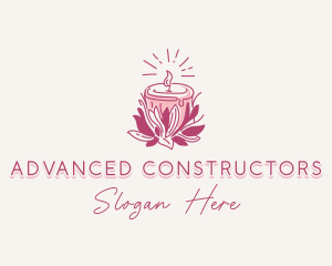 Candle Light Floral logo design