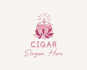 Candle Light Floral logo design