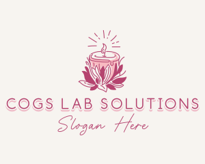 Candle Light Floral logo design