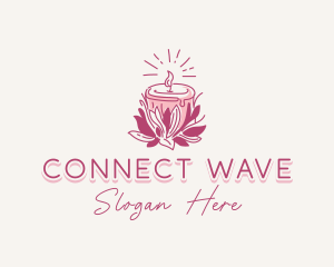 Candle Light Floral logo design