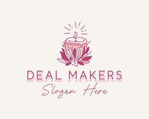 Candle Light Floral logo design