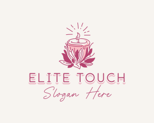 Candle Light Floral logo design