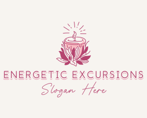 Candle Light Floral logo design