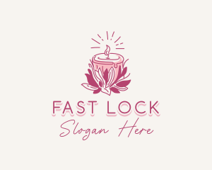 Candle Light Floral logo design