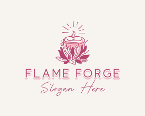 Candle Light Floral logo design