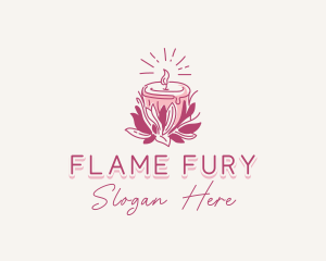 Candle Light Floral logo design