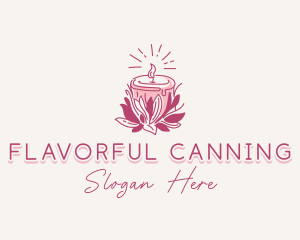 Candle Light Floral logo design