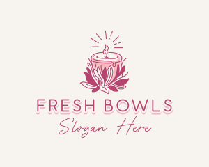 Candle Light Floral logo design