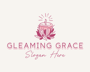 Candle Light Floral logo design