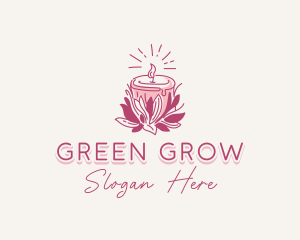 Candle Light Floral logo design