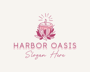 Candle Light Floral logo design