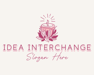 Candle Light Floral logo design