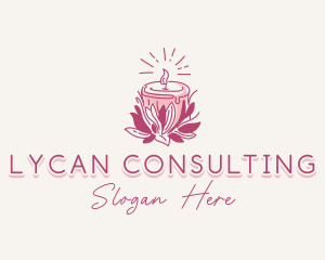 Candle Light Floral logo design