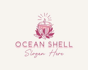 Candle Light Floral logo design