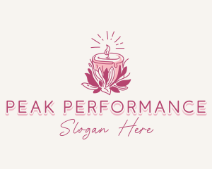 Candle Light Floral logo design