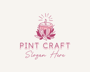 Candle Light Floral logo design