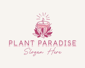 Candle Light Floral logo design