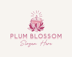 Candle Light Floral logo design