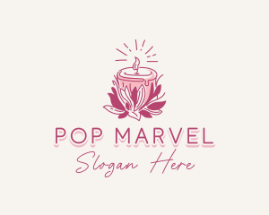 Candle Light Floral logo design