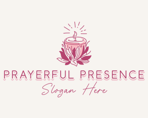 Candle Light Floral logo design