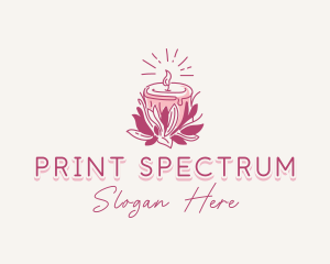 Candle Light Floral logo design