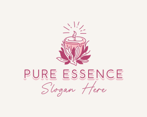 Candle Light Floral logo design