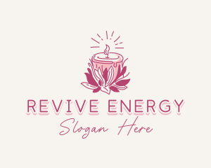 Candle Light Floral logo design