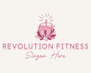 Candle Light Floral logo design