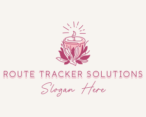 Candle Light Floral logo design