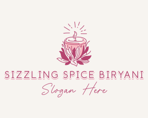 Candle Light Floral logo design