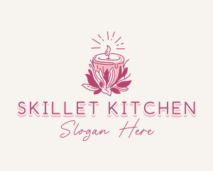 Candle Light Floral logo design