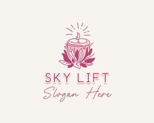 Candle Light Floral logo design