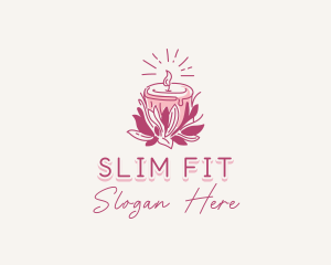 Candle Light Floral logo design