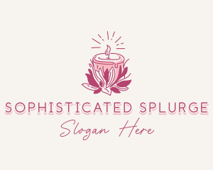 Candle Light Floral logo design