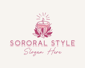 Candle Light Floral logo design