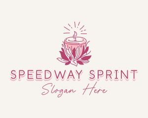 Candle Light Floral logo design