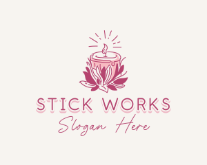 Candle Light Floral logo design