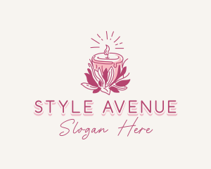 Candle Light Floral logo design