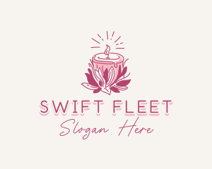 Candle Light Floral logo design