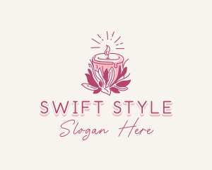 Candle Light Floral logo design