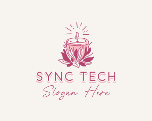 Candle Light Floral logo design